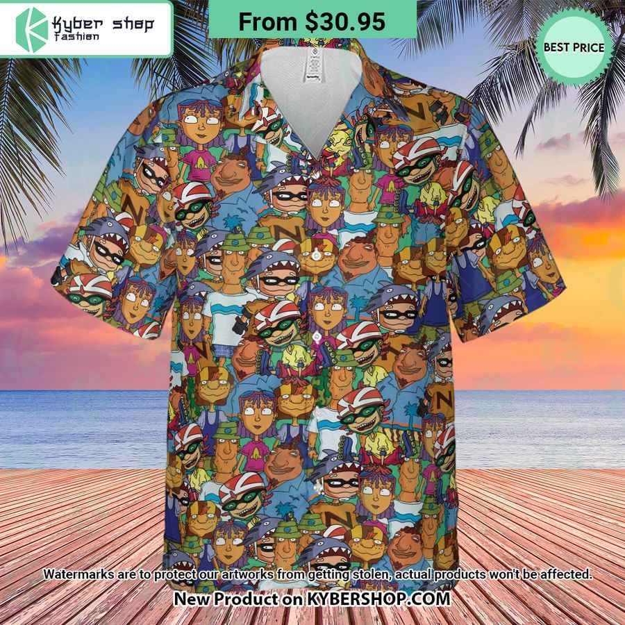 Rocket Power Characters Hawaiian Shirt