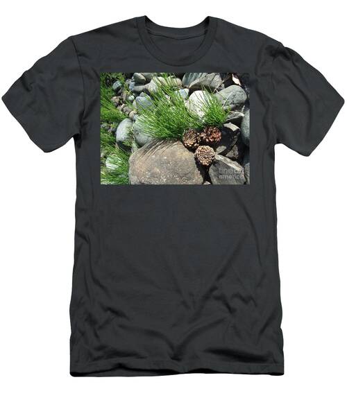 Rocks Mini Pinecones And Grass T-Shirt