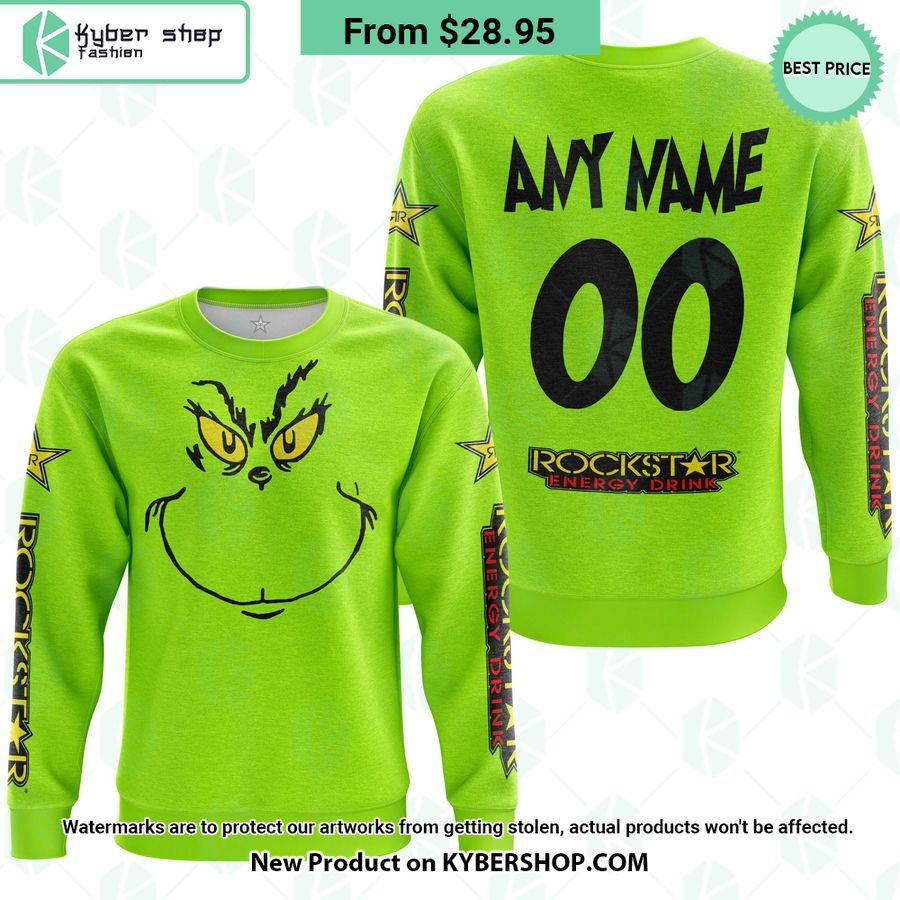 Rockstar Energy Grinch CUSTOM Hoodie