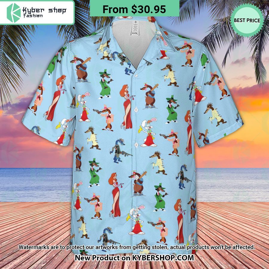Roger Rabbit Jessica Rabbit The Weasels Who Framed Roger Rabbit Hawaiian Shirt