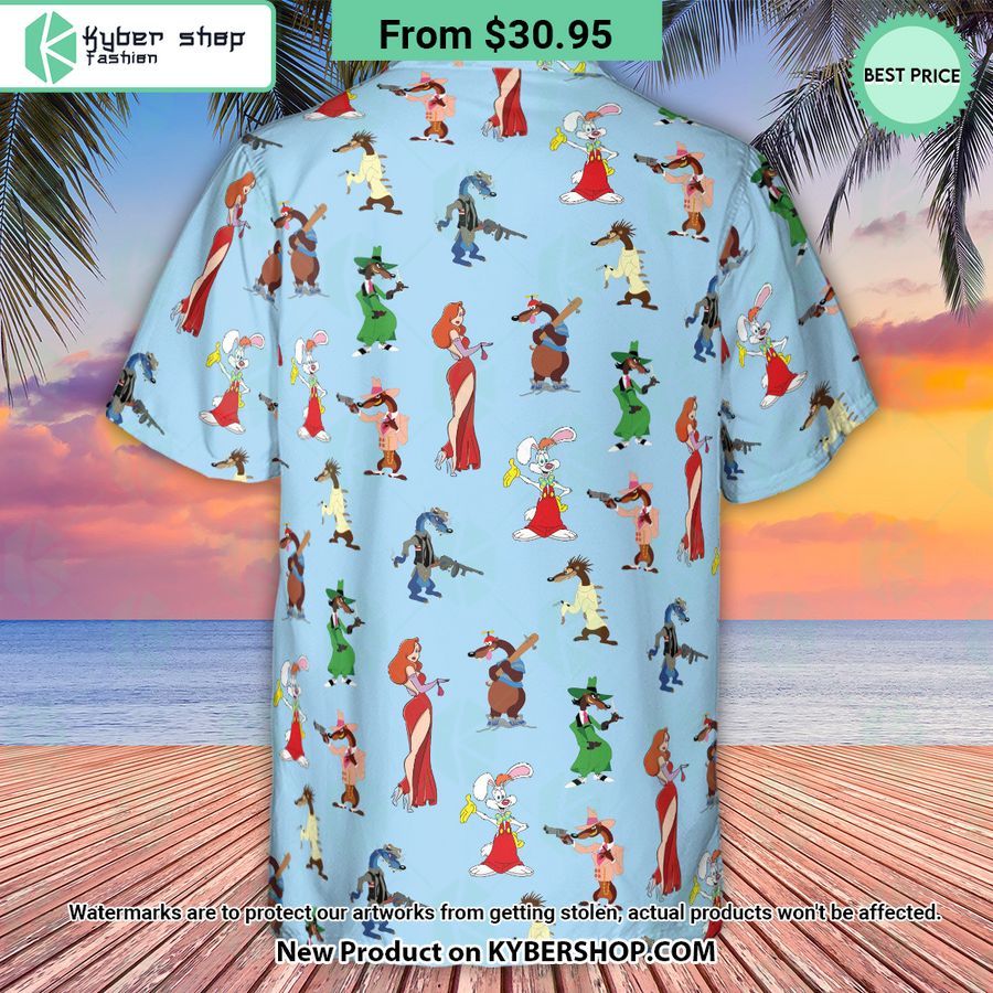 Roger Rabbit Jessica Rabbit The Weasels Who Framed Roger Rabbit Hawaiian Shirt