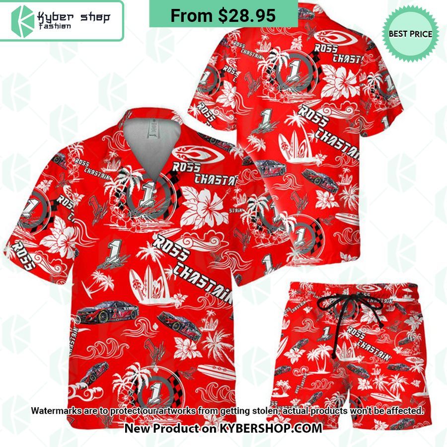 Ross Chastain NASCAR Racing Hawaiian Shirt