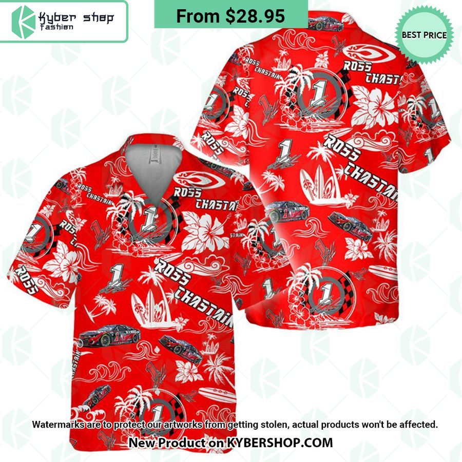 Ross Chastain NASCAR Racing Hawaiian Shirt