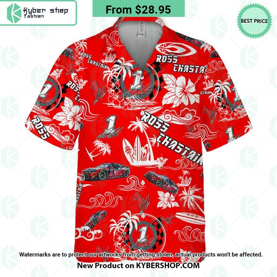Ross Chastain NASCAR Racing Hawaiian Shirt