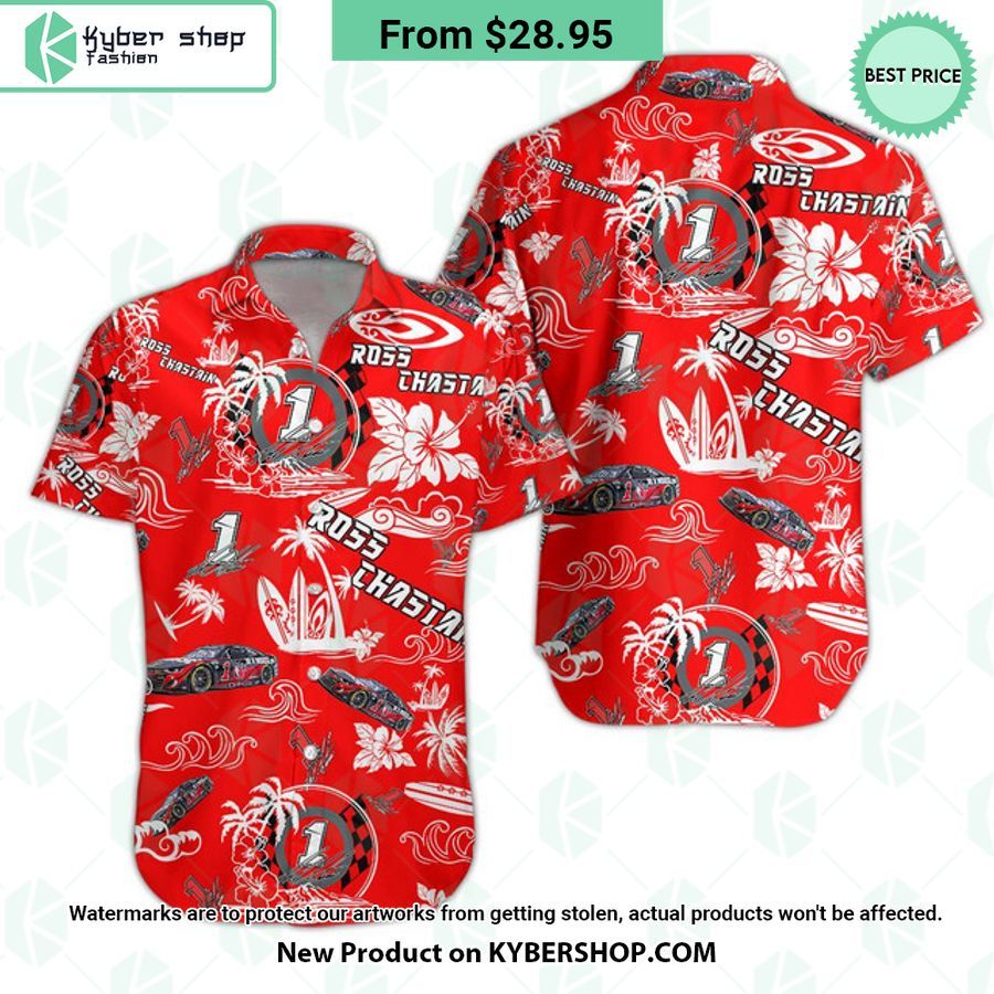 Ross Chastain NASCAR Racing Hawaiian Shirt
