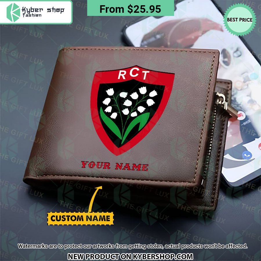 Rugby Club Toulonnais CUSTOM Leather Wallet