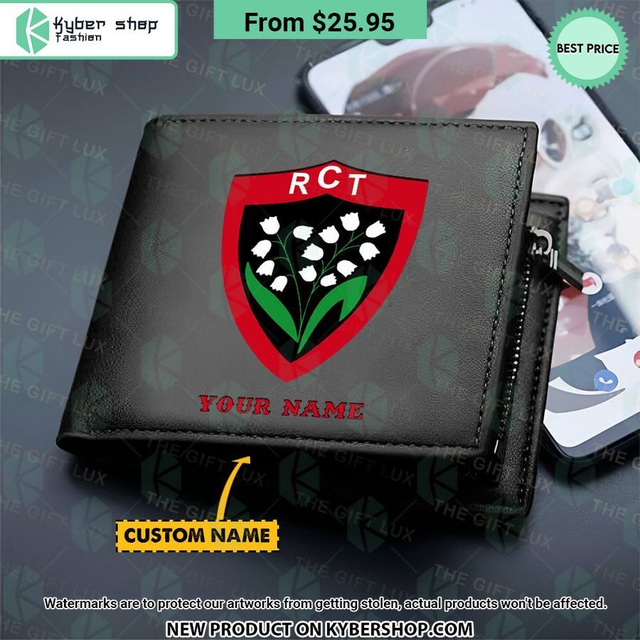 Rugby Club Toulonnais CUSTOM Leather Wallet
