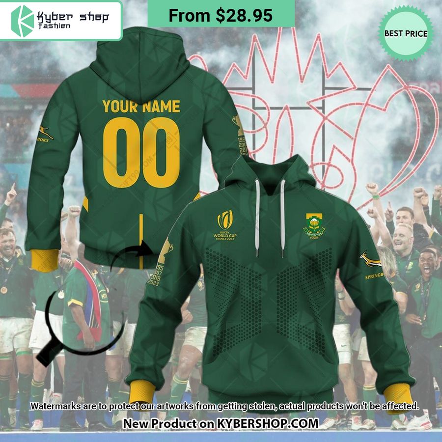 Rugby World Cup 2023 Champions Springboks South Africa Hoodie
