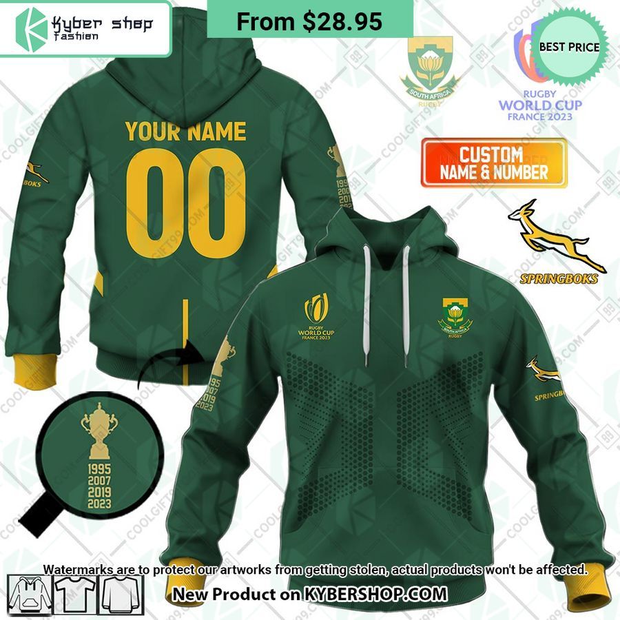 Rugby World Cup 2023 Champions Springboks South Africa Hoodie