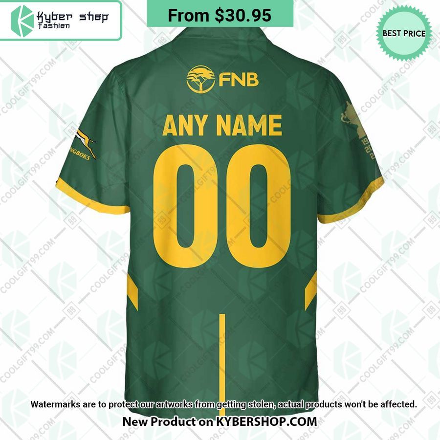 Rugby World Cup 2023 Springboks South Africa Rugby Jersey Style CUSTOM Hawaiian Shirt