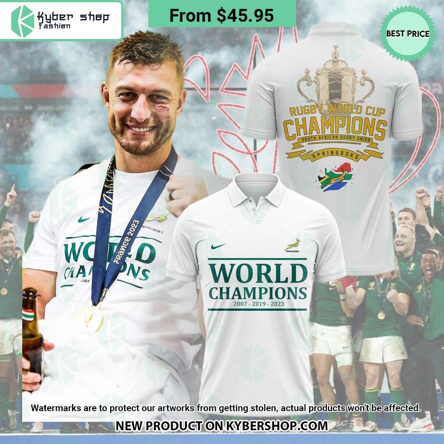 Rugby World Cup Champions 2023 South Africa Polo Shirt