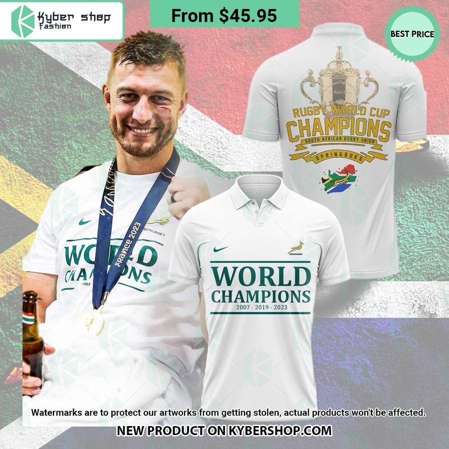 Rugby World Cup Champions 2023 South Africa Polo Shirt