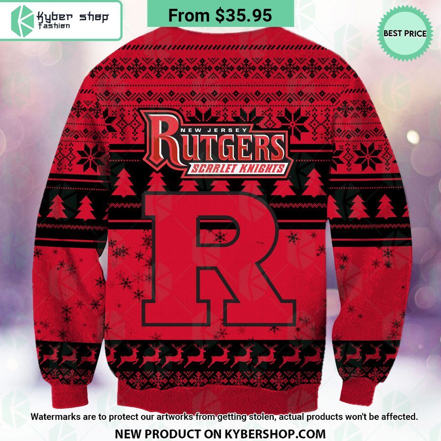 Rutgers Scarlet Knights Grinch Christmas Sweater