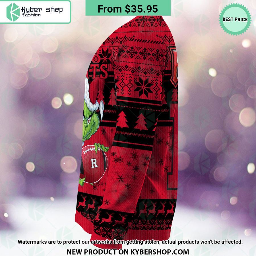 Rutgers Scarlet Knights Grinch Christmas Sweater