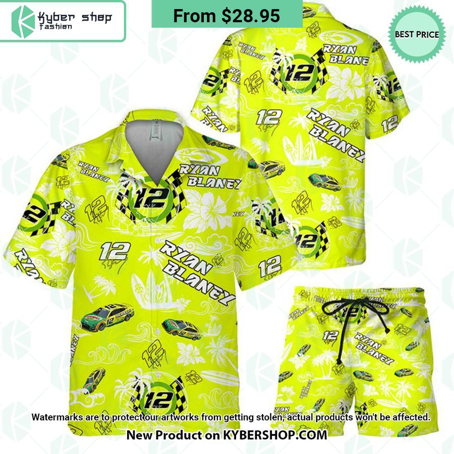 Ryan Blaney NASCAR Racing Hawaiian Shirt