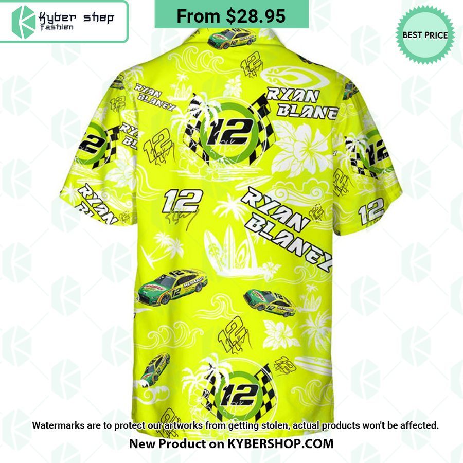 Ryan Blaney NASCAR Racing Hawaiian Shirt