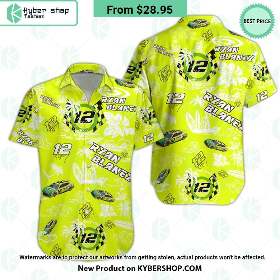 Ryan Blaney NASCAR Racing Hawaiian Shirt