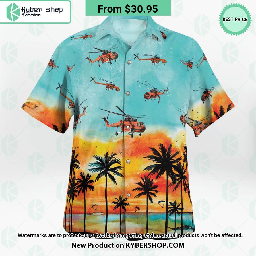 S-64 Skycrane Hawaiian Shirt