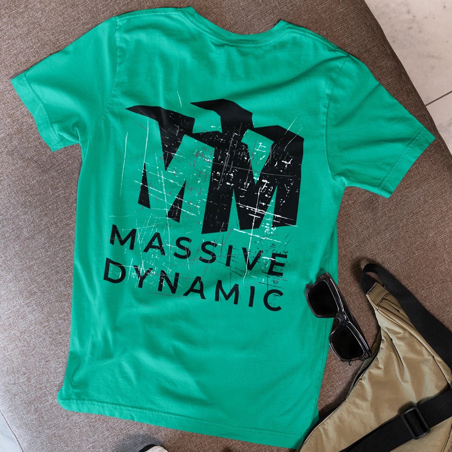 Premium Massive Dynamic Fringe Tee - TV Show Distressed Logo Shirt by OnCulture
