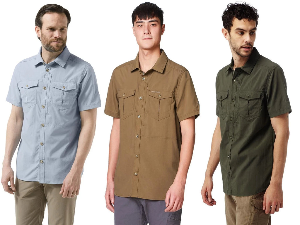 Craghopper Mens Nosi Life Adv Short Sleeve Shirt Nosi Defence