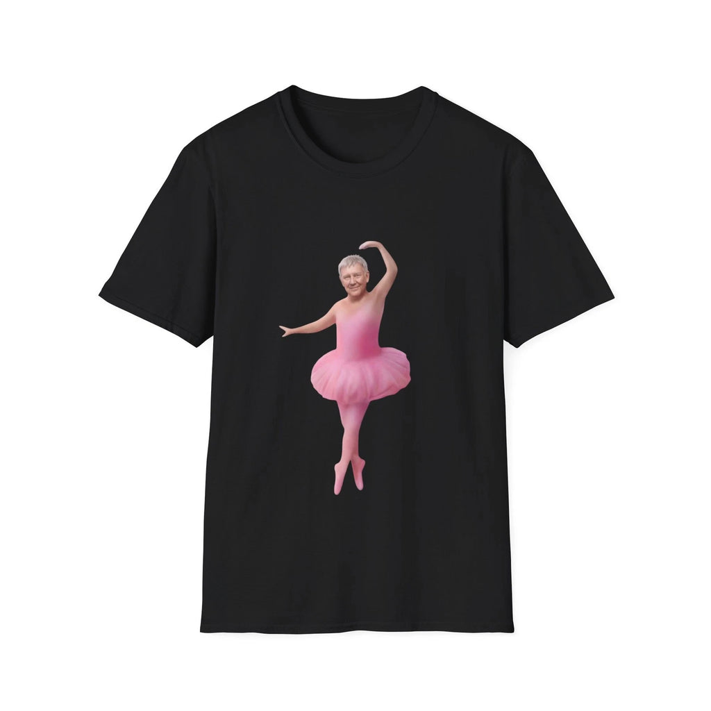 Unisex Soft Cotton T-Shirt.  Rush Fifty Something. Geddy Lee Ballerina shirt