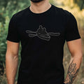 Mens Kayak Canoe Nature Motif Cotton T-Shirt Size XS to 5XL