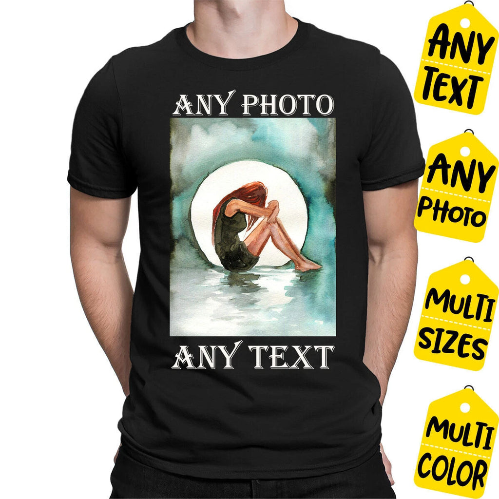 Personalised T Shirt Photo Logo Text Shirt Printed Stag do Hen Party M03 1T9A5