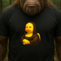 Men's Mona Lisa Rubber Duck Motif Cotton T-Shirt Size XS to 5XL
