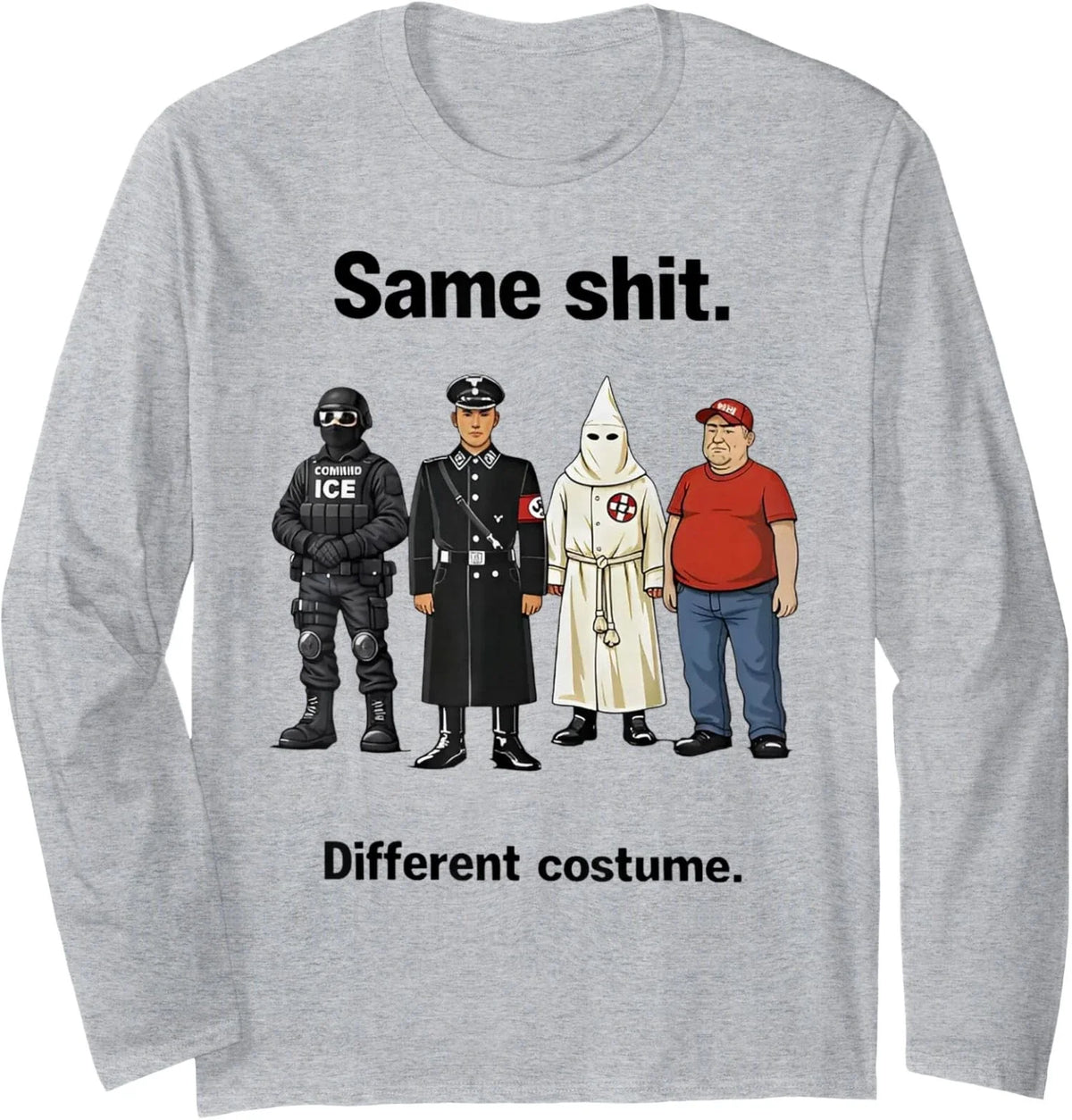 Same Thing Different Costume Design Funny Minimalist Long Sleeve T-Shirt