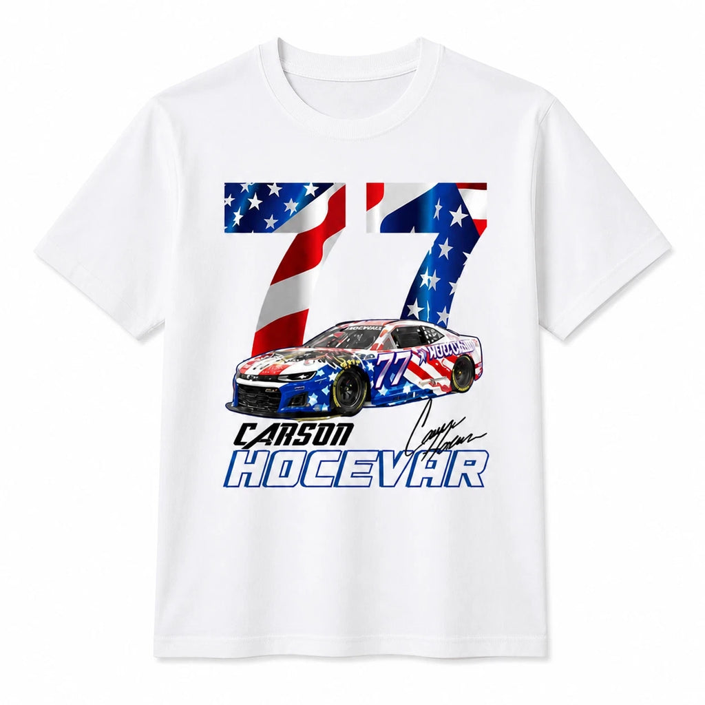 HOT ITEM! Carson Hocevar #77 NASCAR-2026 Racing T-Shirt Fan Gift Shirt Unisex