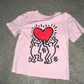 Cute Graffiti Valentines Day Retro Love Graphic T-Shirt
