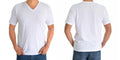Mens V-neck short sleeve undershirt,100% cotton, Jack&Jill, white
