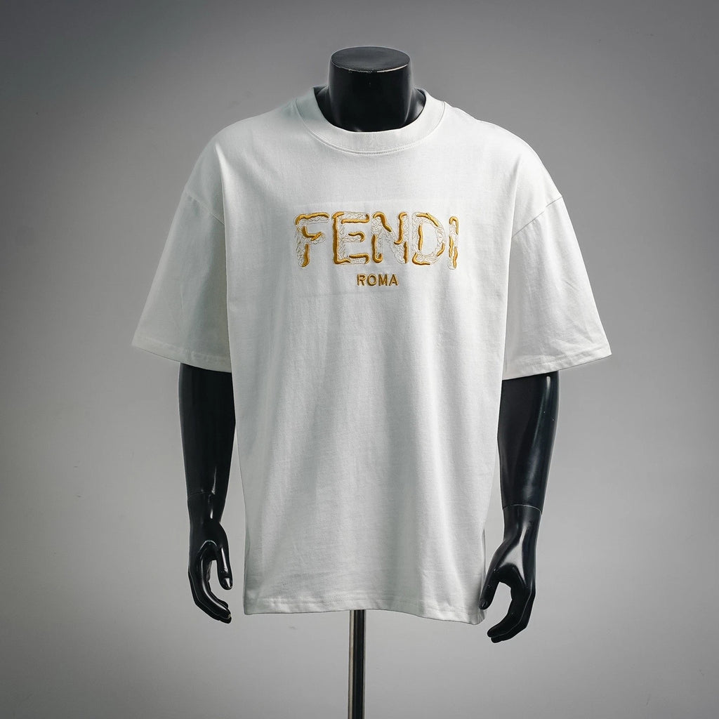 Fendi White T-shirt short sleeve