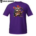 Punk Rock Bull Terrier T-Shirt | Grumpy Dog Guitarist | Funny Rockstar Pup Tee