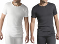 Mens Short Sleeve Vest Heat Trap Thermal Brushed T-Shirt Warm Winter Gymwear New