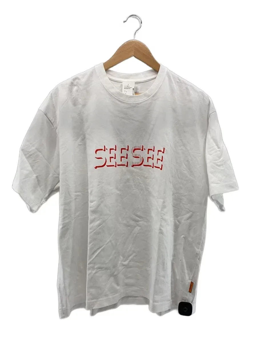 S.F.C (STRIPES FOR CREATIVE) SEESEE T shirt L Cotton WHT
