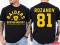 Raiders Boston Hockey EST 1924 ROZANOV 81 T-Shirt