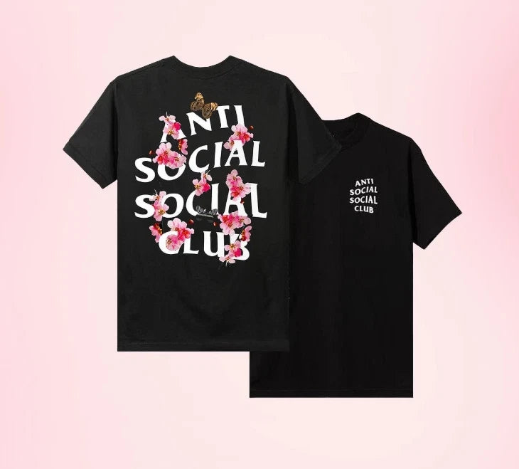 Streetwear Anti Social Tee Social Club Kkoch Mens T shirt 2 sides