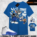 Shirt Match AJ 12 Blueberry Sneaker Matching Trust No One Cat Mouse Tee T-Shirt