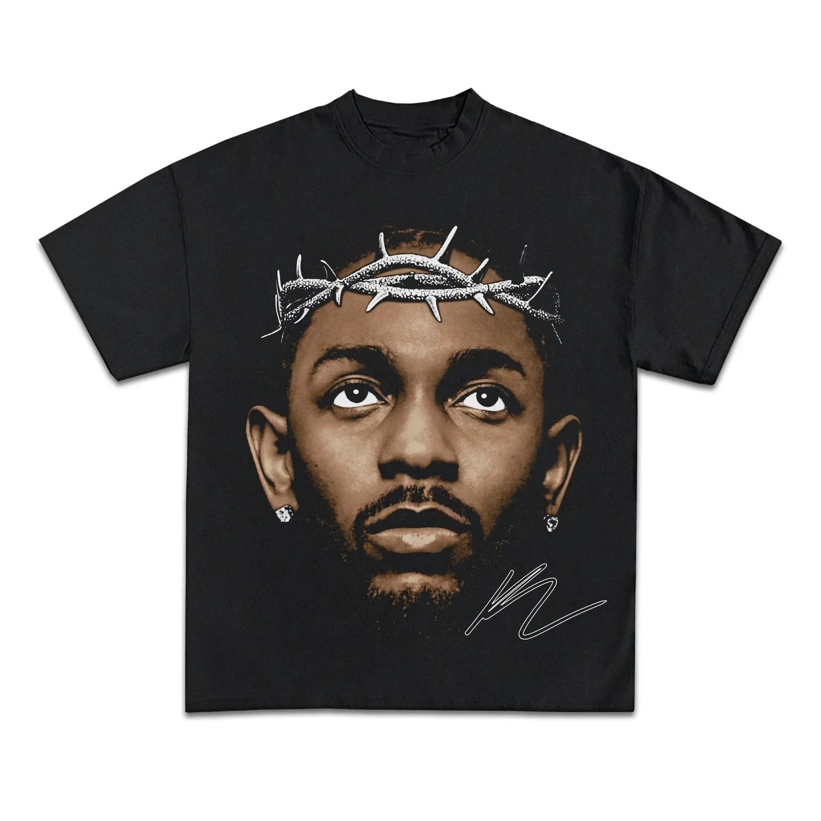 Kendrick Lamar Pray Graphic Boxy Vintage Shirt Streetwear Y2K