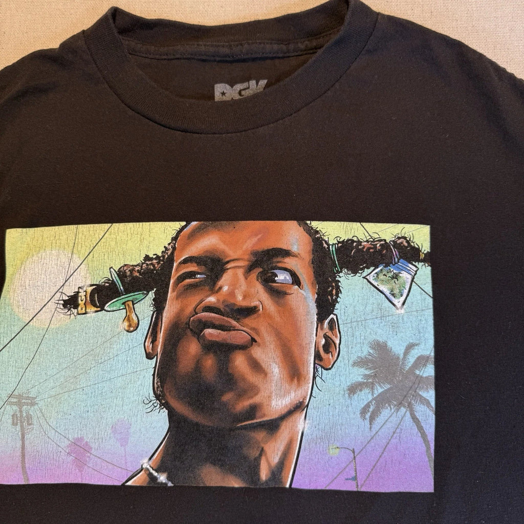 DGK Dirty Ghetto Kid T Shirt Menace Loc Dog Slinging Streetwear Medium Black Art