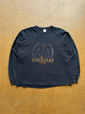 VTG Y2K Faded Live to Play Guitar Wings Rock & Roll Long Sleeve Black T-Shirt XL