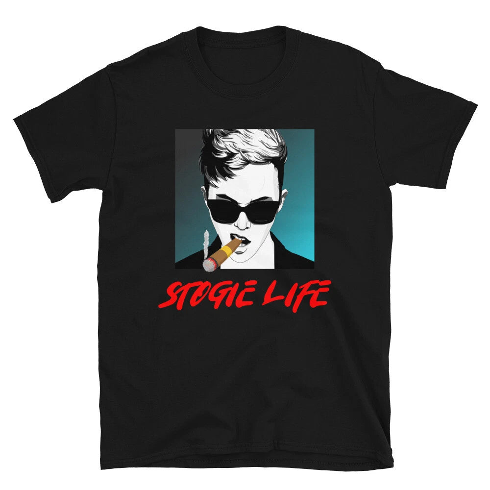 Stogie Life Modern Lady Urban Art Cigar Short-Sleeve Unisex T-Shirt