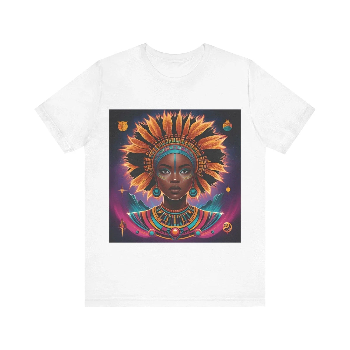 Cultural Art Tee, Unique Graphic T-Shirt, Boho Style Shirt, Empowerment Wear,