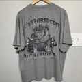 Biketoberfest 2006 Bulldog Gray Grunge Biker Tee Y2K XL