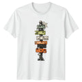 Halloween Haunted Signpost Spiders Mens T-Shirt Womens Tee Graphic Unisex Top