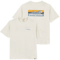 Patagonia Men Capilene Cool Daily Boardshort Logo S/S T-shirt Dyno White (Cream)