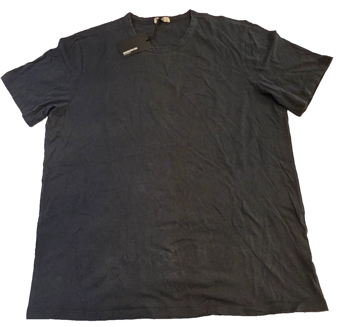 NWT Buck Mason Pima Classic Tee Men's Large Ink Blue Made in USA Cotton