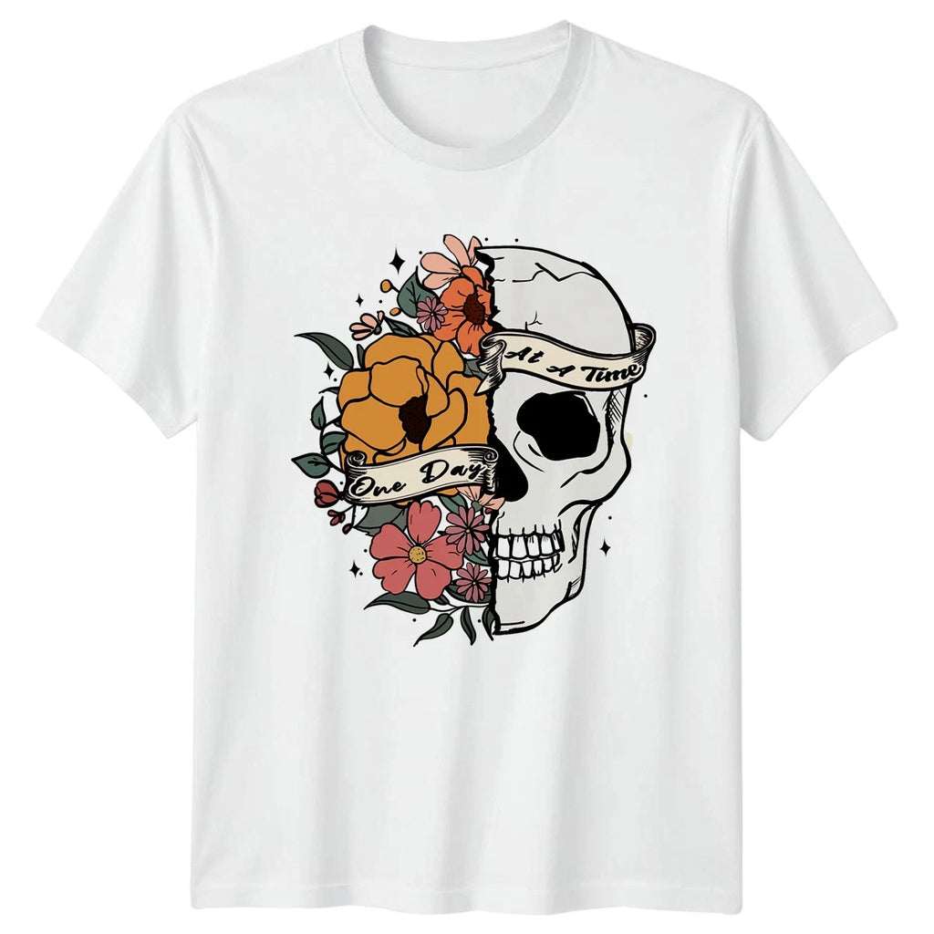 One Day At A Time T-Shirt Recovery Mental Health Gift For Him And Her