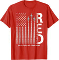 Remember Everyone Deployed RED Friday Military American Flag Unisex T-Shirt